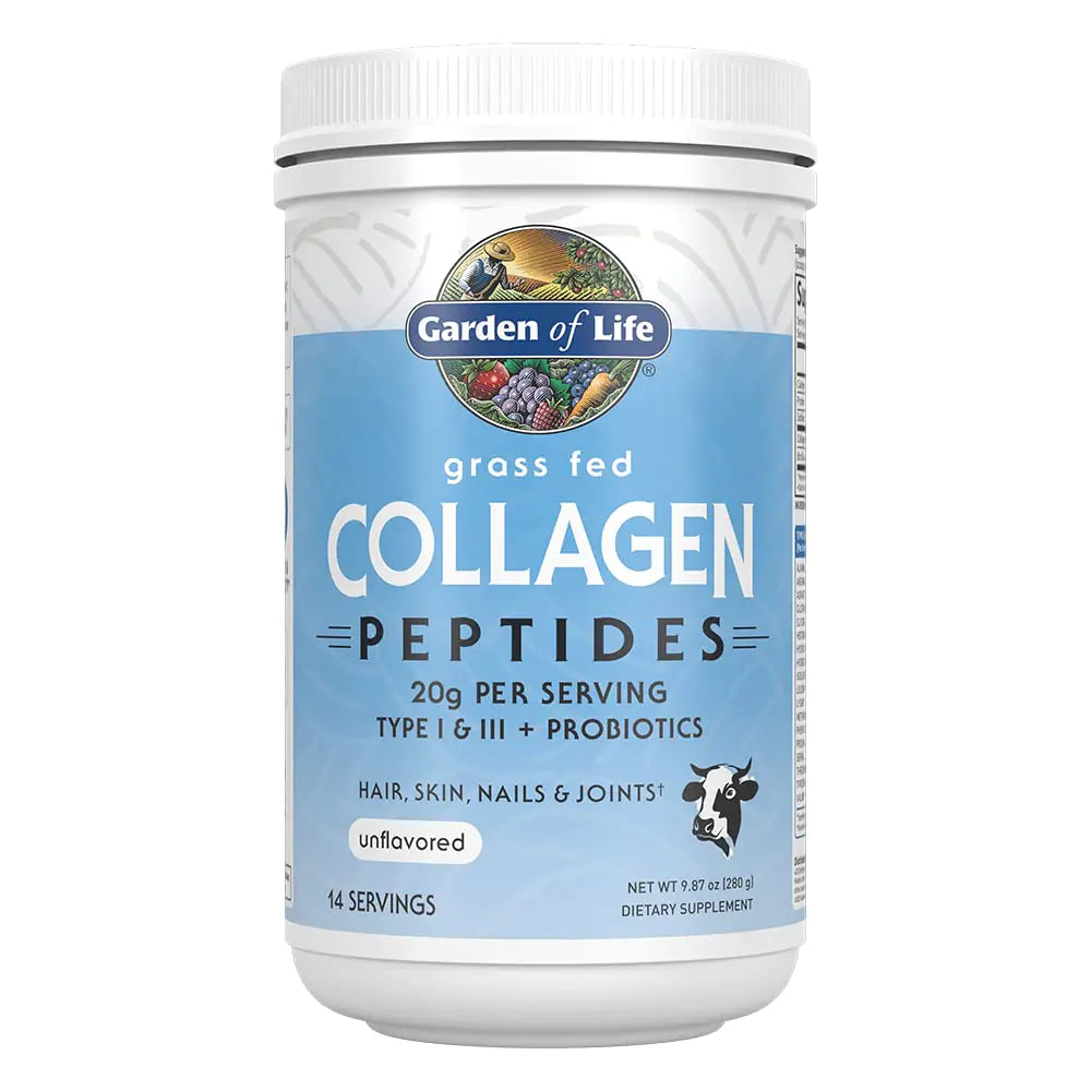 Garden of Life Grass Fed Collagen Peptides – Unflavored / 14 Servings