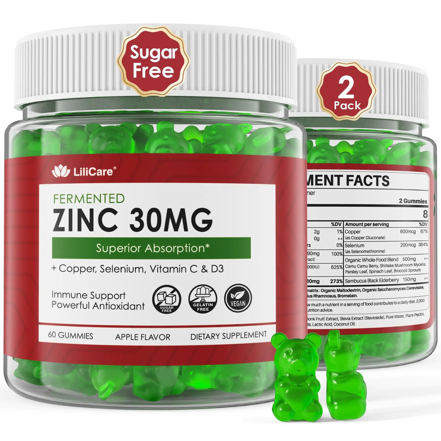 Fermented Zinc Gummies – Immune Support Complex