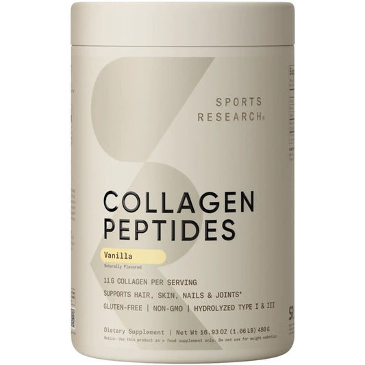 Sports Research Collagen Peptides - Vanilla / 40 Servings